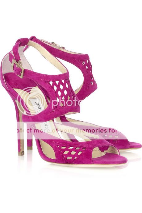 Jimmy Choo Dexter perforated suede sandals