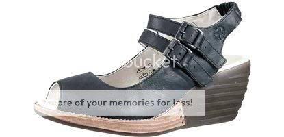 Georgie Black Mirage - Edge 2-strap slingback