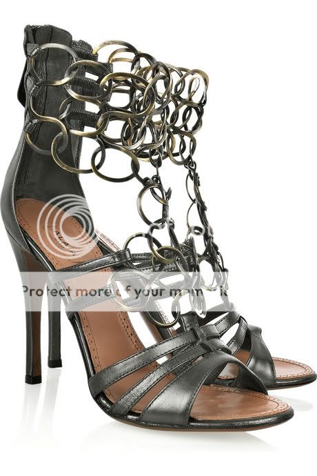 Alaia Chain-link leather sandals