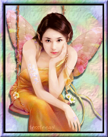 Animated Fairy in Swing Pictures, Images and Photos