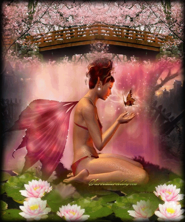 Fairy w/BF and Cherry Blossoms