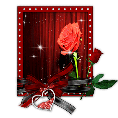 Red Roses and Animated Hearts-Sparkles Pictures, Images and Photos