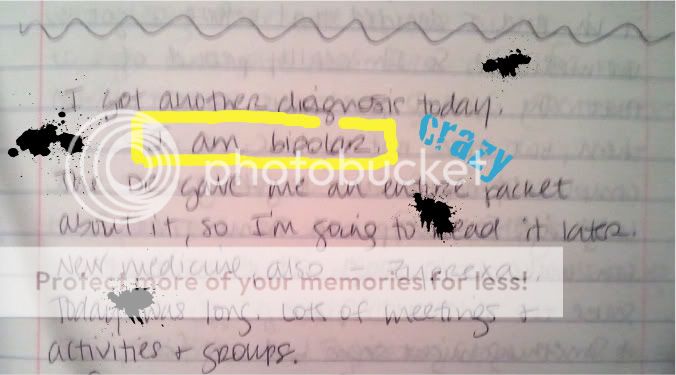 journal entry with my <b>bipolar</b> diagnosis